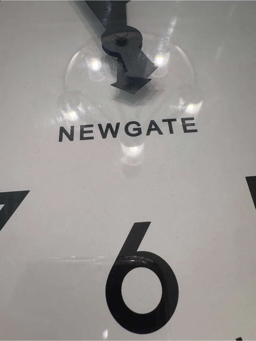 Newgate 50s Electric Retro Wall Clock, Black, 37cm